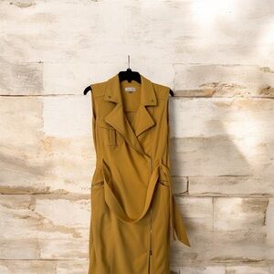 Calvin Klein Mustard Midi Dress